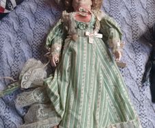 vintage porcelain doll