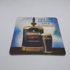 Guinness : Call For An Extra Cold Guinness - Beer Mat/Coaster