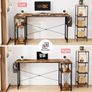 NEW SALE | 100CM Computer Desk Study Office Desk Gaming Desk Writing Table With Bookshelf Reversible Corner Desk For Home Office Studio Workstation Image 7
