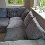 Immaculate Right-Hand Corner Sofa & Matching 2-Seater  Modern grey fabric right-hand corner sofa with matching 2-seater. Image 3
