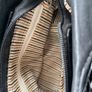 Handbag dressy occasional crossbody bag. Black Medium Size hand bag With Large Flora Feature . Detachable strap. Excellent Condition. Bought In Toulouse. Image 5