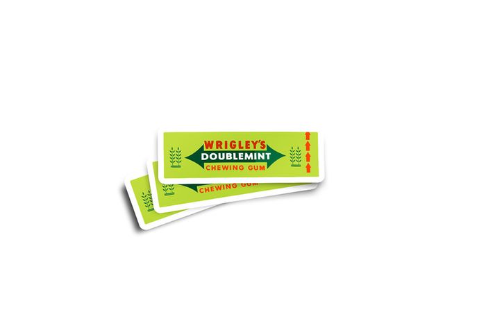 Wrigleys Doublemint Glossy Sticker 2-Pack