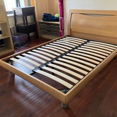 Beech Sleigh Bed