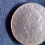 50 Lira Italian Coin. 1964. Image 4
