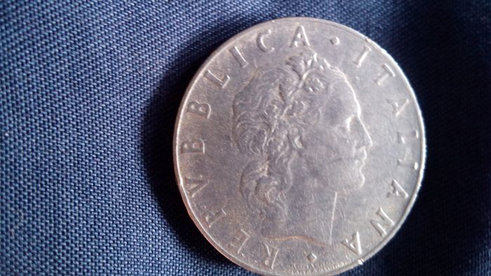 50 Lira Italian Coin. 1964.