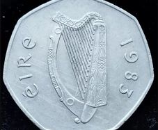 [#177] - Ireland 1983 | Irish 50p | Fifty Pence | Woodcock | KM.24