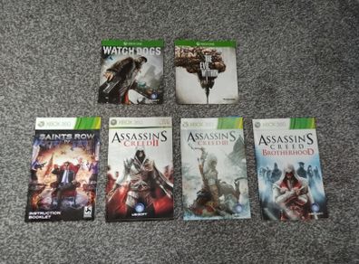 Selection of Xbox 360 and Xbox One Booklets/Manuals