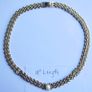 Vintage Art Deco Choker Necklace Ladies gold, pearl necklace Image 6