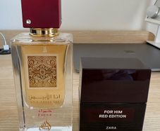 Lattafa Ana Abiyedh Rouge EDP 60 ml + Zara For Him Red Edition EDP 50 ml