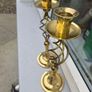 old barley twist  brass candle stick holders Image 2