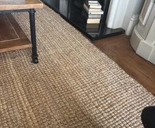 190 by 290 app woven brown rustic jute sisal hand knotted rug
