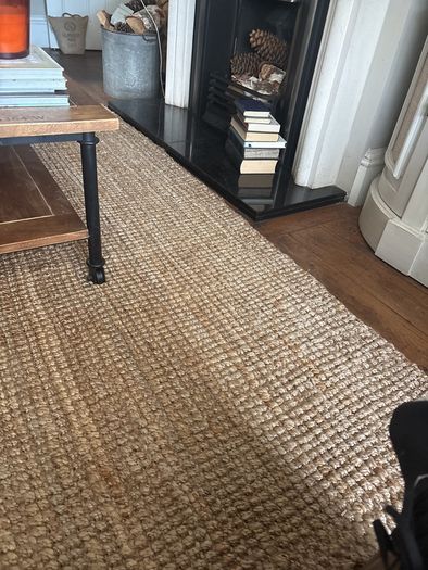 190 by 290 app woven brown rustic jute sisal hand knotted rug