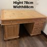 Oak Wood Executive Desk Image 5