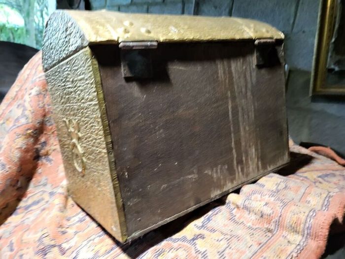 Brass coal box