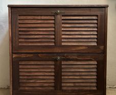 Solid wooden shoe cabinet