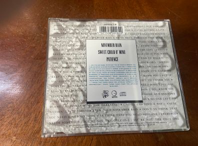 Guns n' Roses November Rain CD Single Limited Edition Numbered