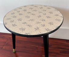 Vintage retro atomic side table