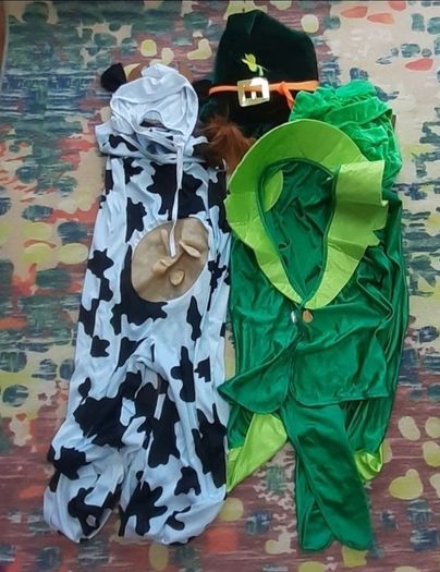 Adult cow + leprechaun costume