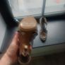 Karen Millen Brown Leather Cross-Strap Heeled Sandals - Size 5 Image 2