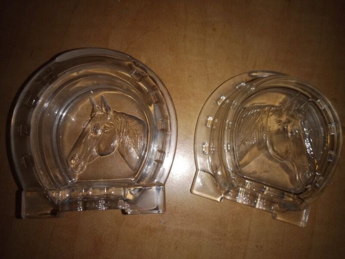 Horse Glass Ashtrays