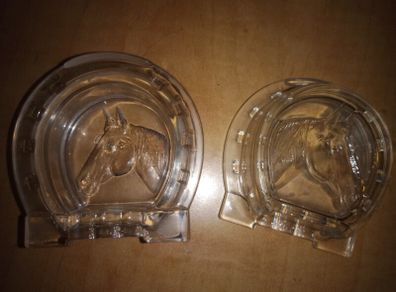 Horse Glass Ashtrays