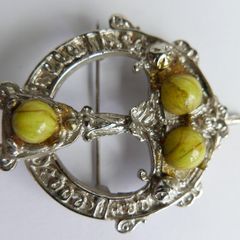 Vintage Scottish Clan Crest Style Brooch