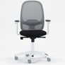 Andy Mesh Back Ergonomic Operators Chair White Frame Image 3
