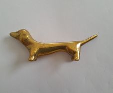 DASCHUND - Solid Brass - Ornament