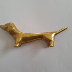 DASCHUND - Solid Brass - Ornament