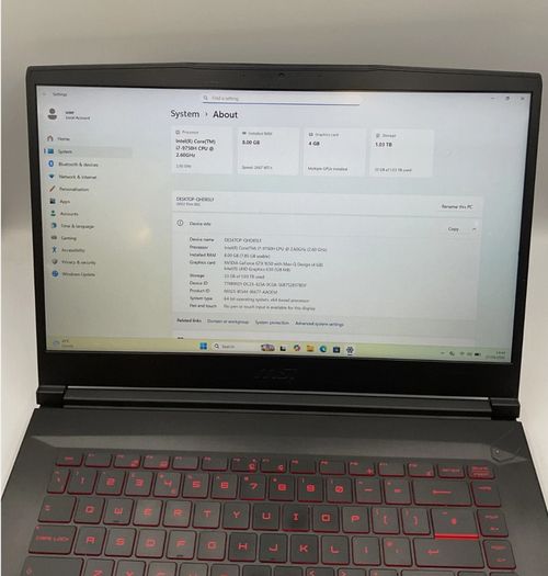 Msi Gf63 Thin 9sc 15" Gaming Laptop I7 9750h 24gb Ram 1tb Ssd Nvidia Gtx 1650 Ti 4gb Win 11 Pro