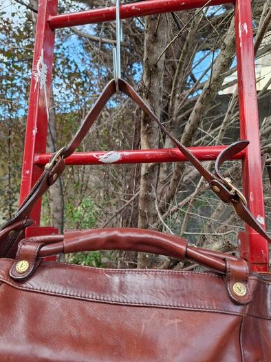 Large Vintage Leather Bucket bag