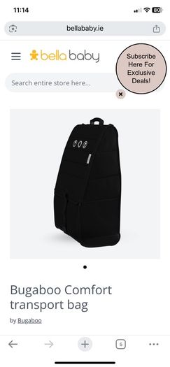 Bugaboo travel bag