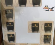 Framed Vintage Guinness Bar Piece