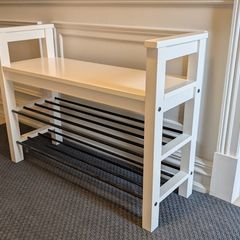 Hallway shoe rack bench