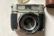 film camera Halina ROLLS viewfinder camera working