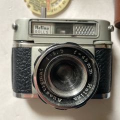 film camera Halina ROLLS viewfinder camera working