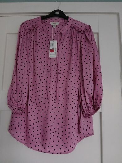 Pink dotty top from M&S, size 18, new with tag