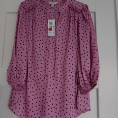 Pink dotty top from M&S, size 18, new with tag