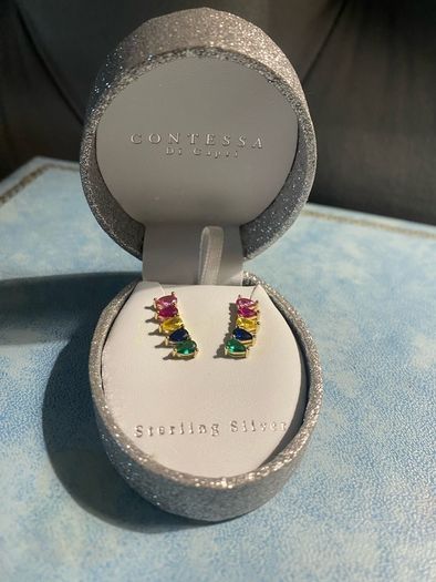 Sterling silver gold plated earrings