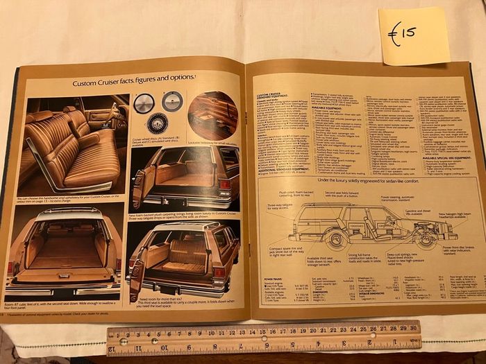 American car brochures. 1950s, 1960s and 1980s