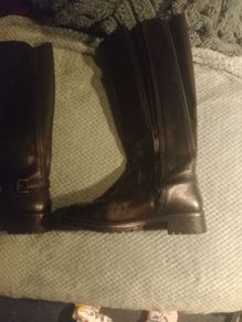 Real leather black brand new boots