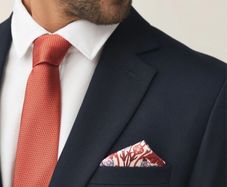 x3 Bundle - Brand New Next Rust Red Tie & Pocket Square Set - RRP - 22.50