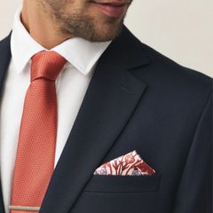 x3 Bundle - Brand New Next Rust Red Tie & Pocket Square Set - RRP - 22.50