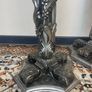 Fabulous Pair of Carved Silver Gilt Wood Jardinieres / Stands. Image 2