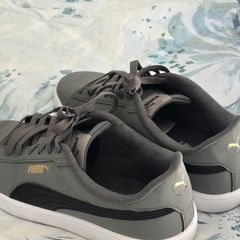 Puma Smash Nubuck Grey Trainers - Excellent Condition