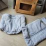 Stokke Tripp Trapp: Storm Grey Chair Babyset: Storm Grey Babyset Cushion: Nordic Grey Cushion Harness: Beige Harness Newborn Set: Grey Newborn Set Tray: White Tray Image 8