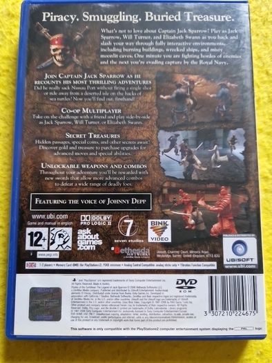 Pirates of the Caribbean The Legend of Jack Sparrow PlayStation2 ps2 games Original