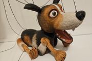 Wild Dog Czech Handmade Wooden Marionette