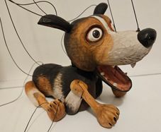 Wild Dog Czech Handmade Wooden Marionette