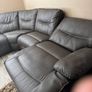 Leather electric recliner corner sofa Image 4